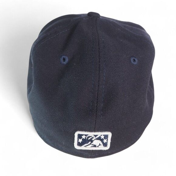 New Era Charlotte Knights Minor League Baseball Fitted Hat Black Size 7 - Picture 3 of 9